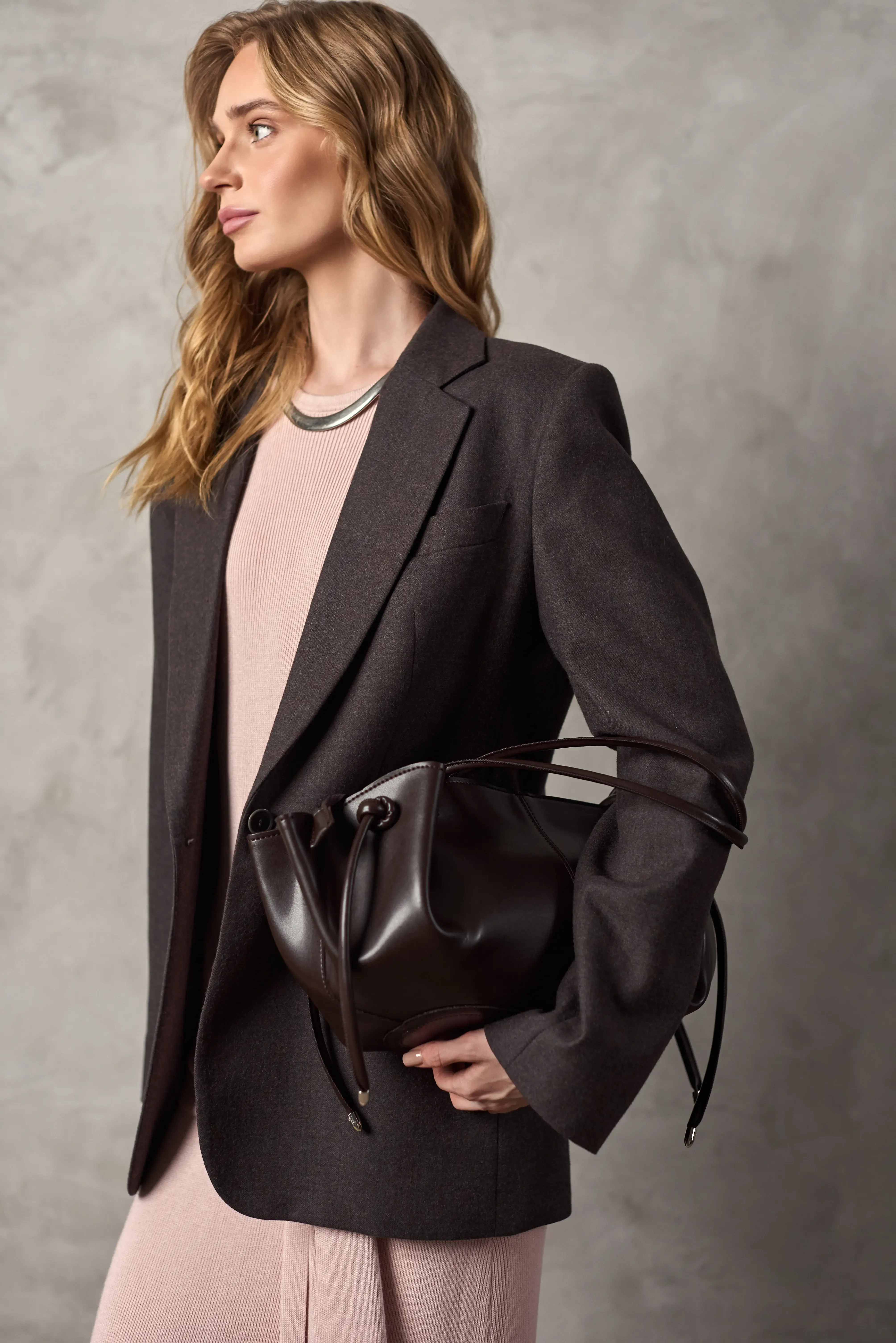 TULIP BAG NEW BROWN